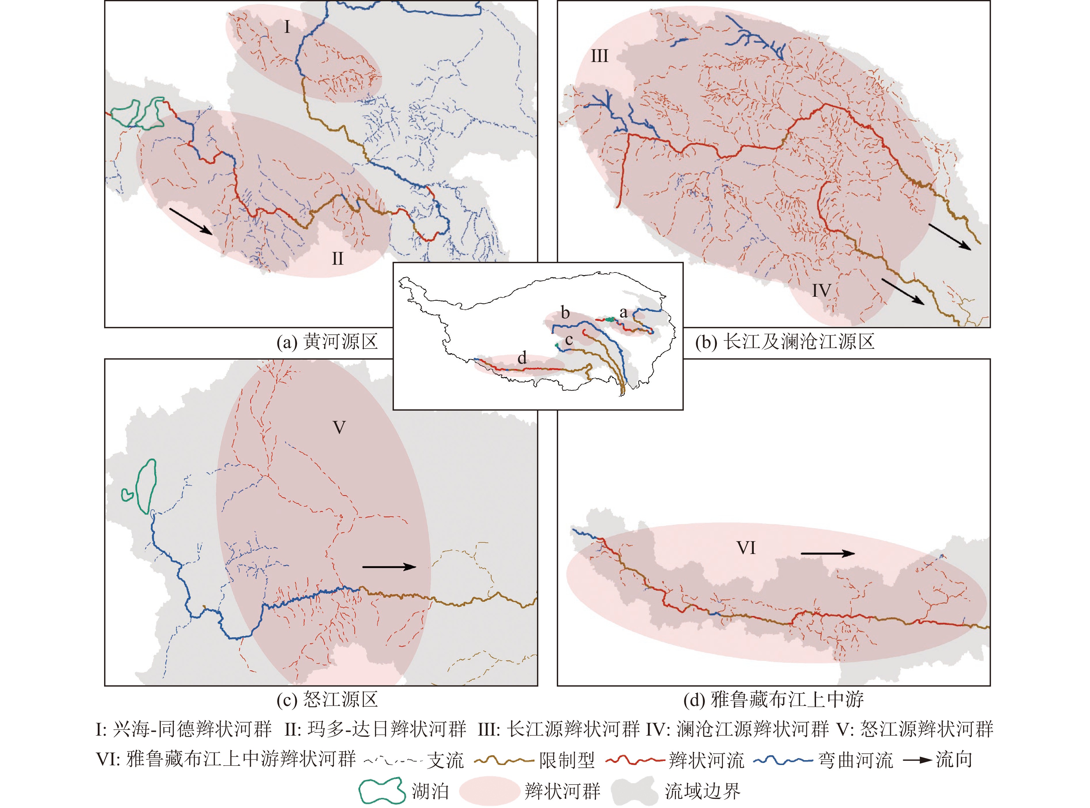 沙明 bt 青藏高原冲积河群空间分布及维持条件